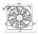 AVA HYUNDAI Вентилятор радіатора (дифузор в зборі) SANTA FE II 09- AVA COOLING HY7562 (фото 1)