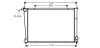 Радіатор, Система охолодження двигуна AVA COOLING HYA2148 (фото 1)