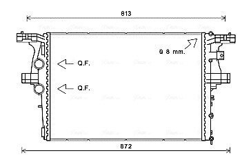 Радіатор Daily VI 2.3 D 09/11-(AVA) AVA COOLING IV2126