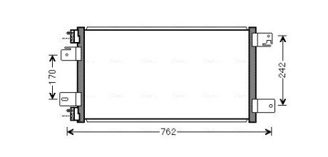 Радіатор кодиціонера AVA COOLING JE5074 (фото 1)