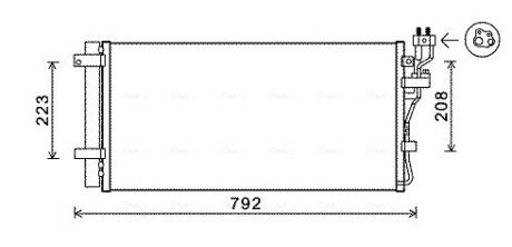 Радіатор кодиціонера AVA COOLING KAA5148D