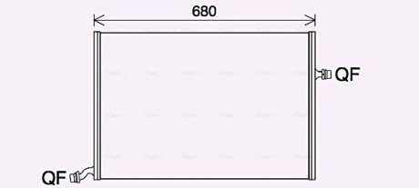 Радіатор, Система охолодження двигуна AVA COOLING MS2712