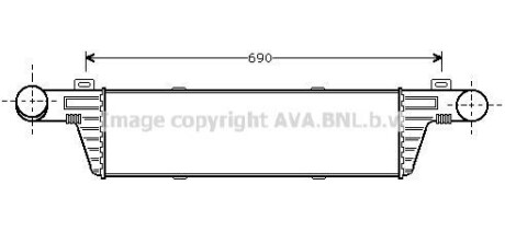 Інтеркулер MB E-Class W210 (98-) AVA AVA COOLING MSA4224
