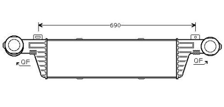 AVA DB Інтеркулер W204/212 07- AVA COOLING MSA4296