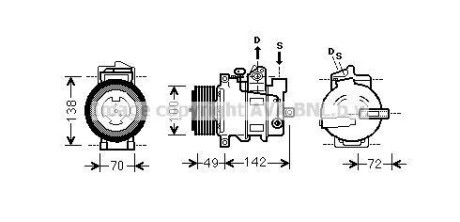 Компресор кондицiонера AVA COOLING MSAK566