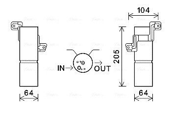 Осушувач кондиціонера MB S221 10/06> AVA AVA COOLING MSD597