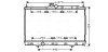 Радіатор охолодження двигуна MITSUBISHI OUTLANDER (2002) 2.4 HDD MIVEC (Ava) AVA COOLING MT2184 (фото 1)