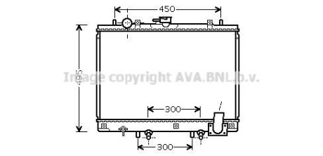 Радіатор двигуна AVA COOLING MT2192