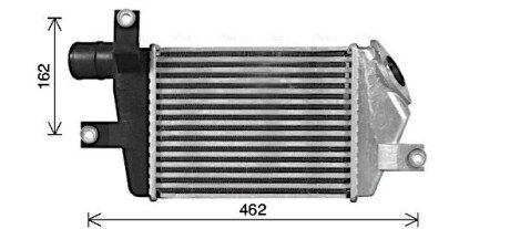 Інтеркулер L200/PAJERO 2.5 DiD 06+ (AVA) AVA COOLING MT4283 (фото 1)