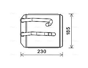 Радиатор отопителя салона Mitsubishi L200 (96-07) AVA AVA COOLING MT6260