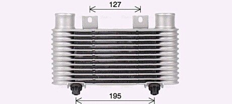 AVA FORD Інтеркулер RANGER 2.5 99-, MAZDA AVA COOLING MZ4239