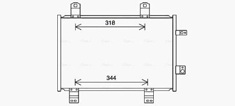 AVA MAZDA Радіатор кондиціонера (конденсатор) 2 1.5 D 14-, CX-3 1.5 15-, 1.8 18- AVA COOLING MZ5284