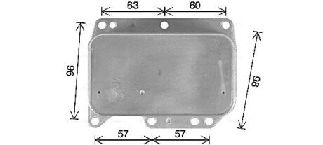 AVA NISSAN Масляний радіатор Primastar, NV400, X-Trail, Renault Koleos, Master III, Trafic II, Opel Movano, Vivaro 2.0/2.3dCi 06- AVA COOLING OL3710