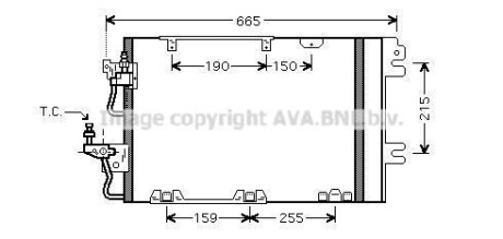 Радіатор кондиціонера AVA COOLING OL5384D