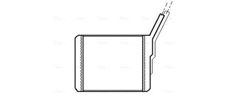 AVA ISUZU Радіатор опалення TROOPER II 2.6 91-, 3.0 00-, OPEL CAMPO 2.3-3.1 91- AVA COOLING OL6182