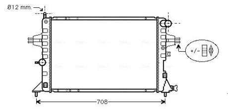 AVA OPEL Радіатор охолодження ASTRA G 2.0-2.2 98- AVA COOLING OLA2293