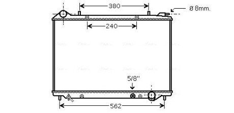 Радіатор двигуна AVA COOLING OLA2441