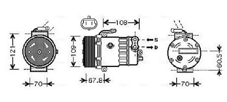 Компресор AVA COOLING OLAK139