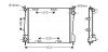 Радиатор охлаждения двигателя Renault Clio (05-14), Modus (04-13) AVA AVA COOLING RT2371 (фото 1)