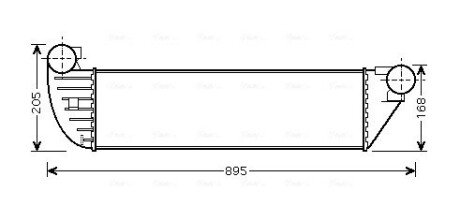 AVA RENAULT Інтеркулер Espace IV, Laguna II, Vel Satis 1.9/2.2dCi 04- AVA COOLING RTA4397
