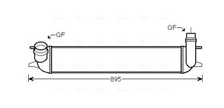 AVA RENAULT Інтеркулер Laguna III 1.5/2.0dCi 07- AVA COOLING RTA4462