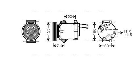 Компресор AVA COOLING RTAK103 (фото 1)