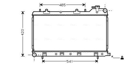 AVA SUBARU Радіатор IMPREZA 1,5-1,8 98- AVA COOLING SU2045