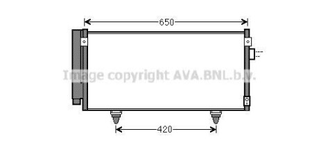 AVA SUBARU Радіатор кондиціонера (конденсатор) з осушувачем Impreza, Forester, XV 08- AVA COOLING SU5077D