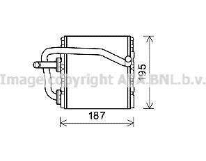 AVA SUBARU Радіатор опалення FORESTER 2.0 97-, IMPREZA 1.6, 1.8, 2.0 93- AVA COOLING SUA6108