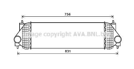 Інтеркулер Suzuki Grand Vitara (05-) 1.9DDiS AVA AVA COOLING SZA4134