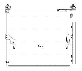 AVA TOYOTA Радіатор кондиціонера LAND CRUISER PRADO 2.8 D-4D 18- AVA COOLING TO5657D