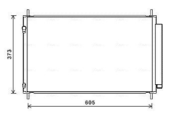 AVA TOYOTA Радіатор кондиціонера (конденсатор) YARIS 1.5 Hybrid 12- AVA COOLING TO5708D