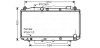 AVA TOYOTA Радіатор охолодження двиг. Rav 4 II 2.0D 01- AVA COOLING TOA2348 (фото 1)