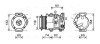 Компресор кондиціонера TOYOTA CAMRY (2006-) (AVA) AVA COOLING TOAK628 (фото 1)