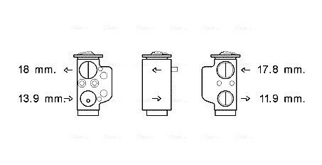 Розширювальний клапан AVA COOLING VN1367 (фото 1)