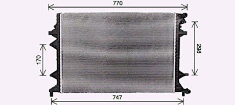 Радіатор, Система охолодження двигуна AVA COOLING VN2415