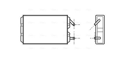 AVA VOLVO Радіатор опалення 740, 760, 940, 960 AVA COOLING VO6041