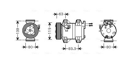 Компресор AVA COOLING VOAK121