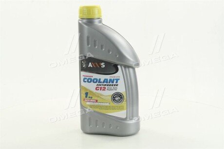 Антифриз YELLOW G12 Сoolant <> (жовтий) (Каністра 1кг) Axxis AX-2007