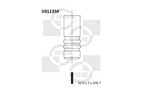 Клапан двигуна BGA V011359