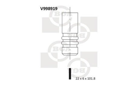 Клапан двигуна BGA V998919 (фото 1)