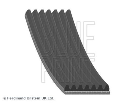 Ремінь поліклиновий 7PK1705 NISSAN X-Trail, Qashqai 2,0dCi, RENAULT BLUE PRINT AD07R1705