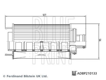 MG Оливний фільтр BLUE PRINT ADBP210133