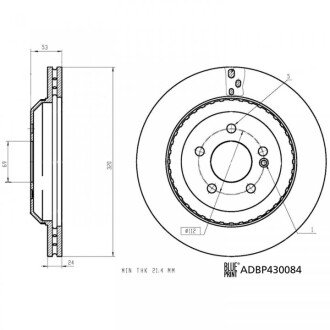 Диск гальм задн. DB S222 17- BLUE PRINT ADBP430084