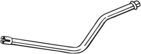Труба вихлопна CITROEN C1 (05-14), PEUGEOT 107 (05-14), TOYOTA Aygo (05-14) (800-527) BOSAL 800527