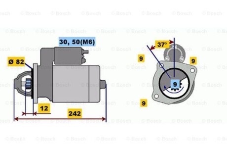 Стартер реставрація BOSCH 0001109048
