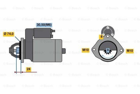 Стартер реставрація BOSCH 0001115040