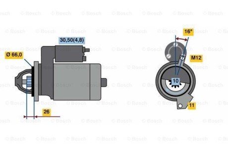 Стартер реставрація BOSCH 0001139019
