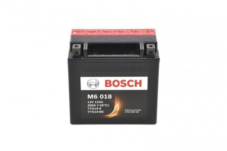 Мото акумулятор M6 12Ah 50A L+ BOSCH 0 092 M60 180