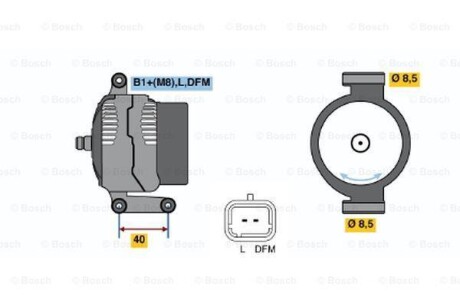 Генератор реставрація без шківа BOSCH 0124325031
